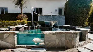 Window Koi pond construction-7